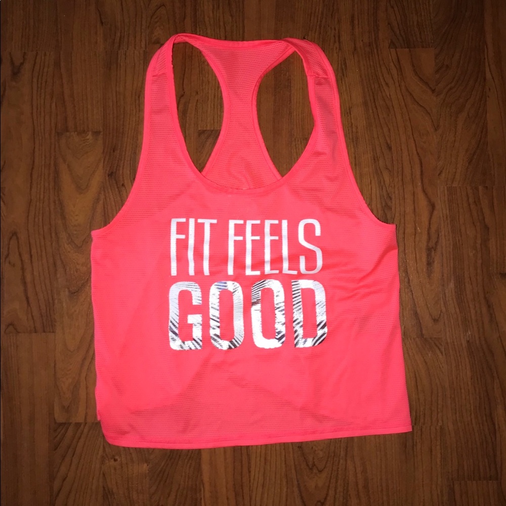 Light pink exercise tank